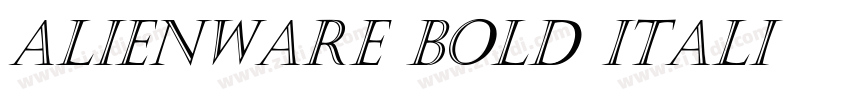 Alienware Bold Itali字体转换 Alienware Bold Itali字体转换
